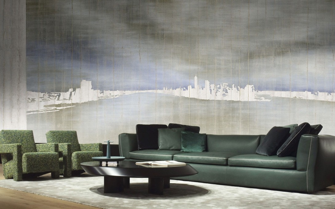 Mural Tecnografica Art Giorgia Beltrami Sky over NYC GREEN