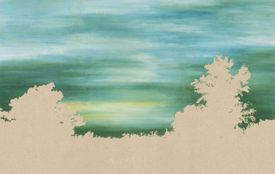 Mural Tecnografica Art Giorgia Beltrami Sky over San Fao GREEN