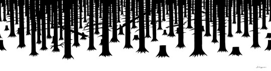 Mural Tecnografica Art Roberto Baldazzini Ai piedi della foresta LIQUIRIZIA