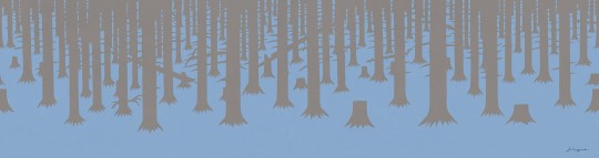 Mural Tecnografica Art Roberto Baldazzini Ai piedi della foresta ANICE