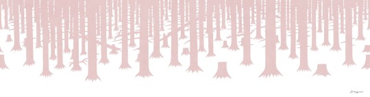 Mural Tecnografica Art Roberto Baldazzini Ai piedi della foresta PANNA