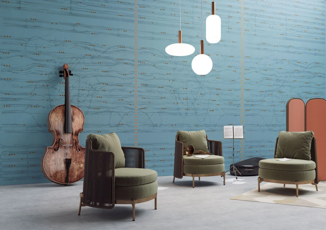 Mural Tecnografica Art Up Studio Uni OLIVE GREEN