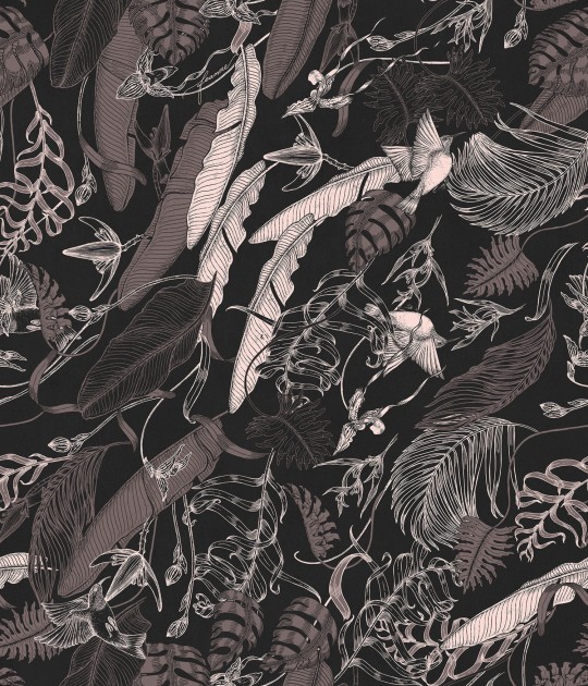 Mural Tecnografica Art Feanne Tropical Foliage BLACK