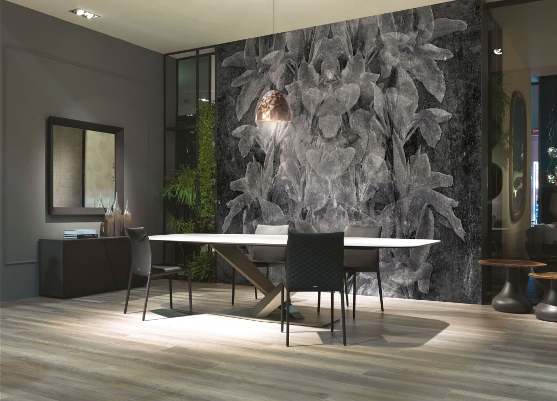 Mural Tecnografica Art Giorgia Beltrami Faxtum ANTHRACITE