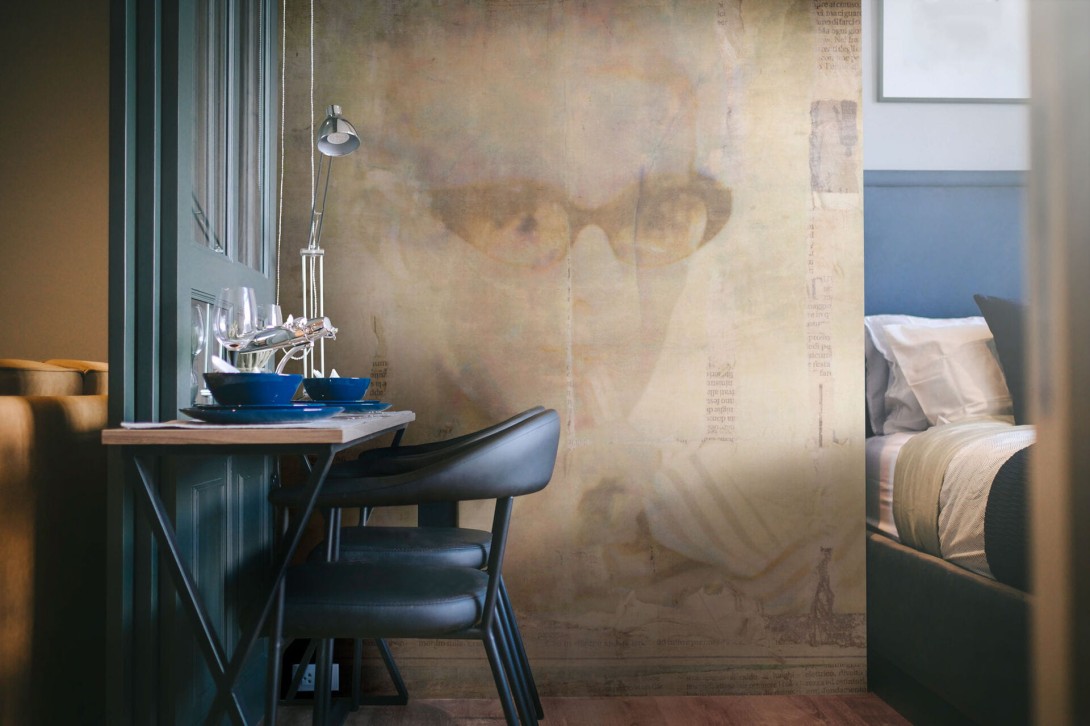 Mural Tecnografica Art Leo Bellei Jeanne BLACK AND WHITE