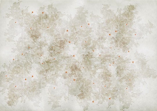 Mural Tecnografica Art Up Studio Location / Dislocation LINEN
