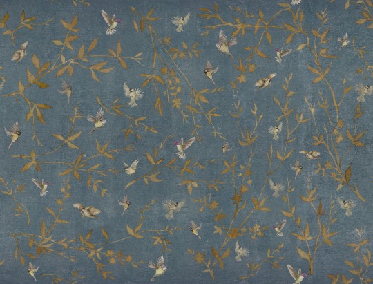 Mural Tecnografica Art Marco Fontana Ottone Garden BLUE