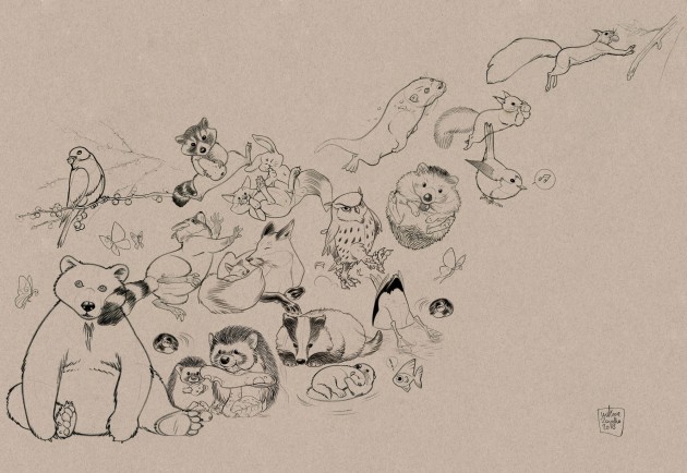 Mural Tecnografica Art Melissa Zanella Jump PAPER BLACK