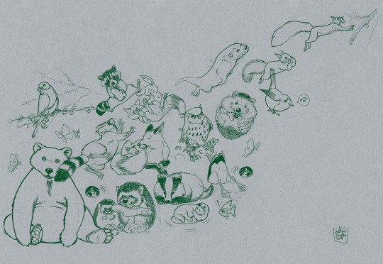 Mural Tecnografica Art Melissa Zanella Jump PAPER GREEN