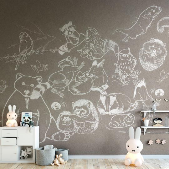 Mural Tecnografica Art Melissa Zanella Jump PAPER CHALK