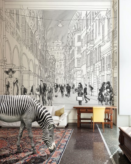 Mural Tecnografica Art Marco Fontana City Of Love