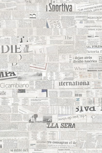 Mural Tecnografica Art Marco Fontana Newsbrick WHITE NEWS