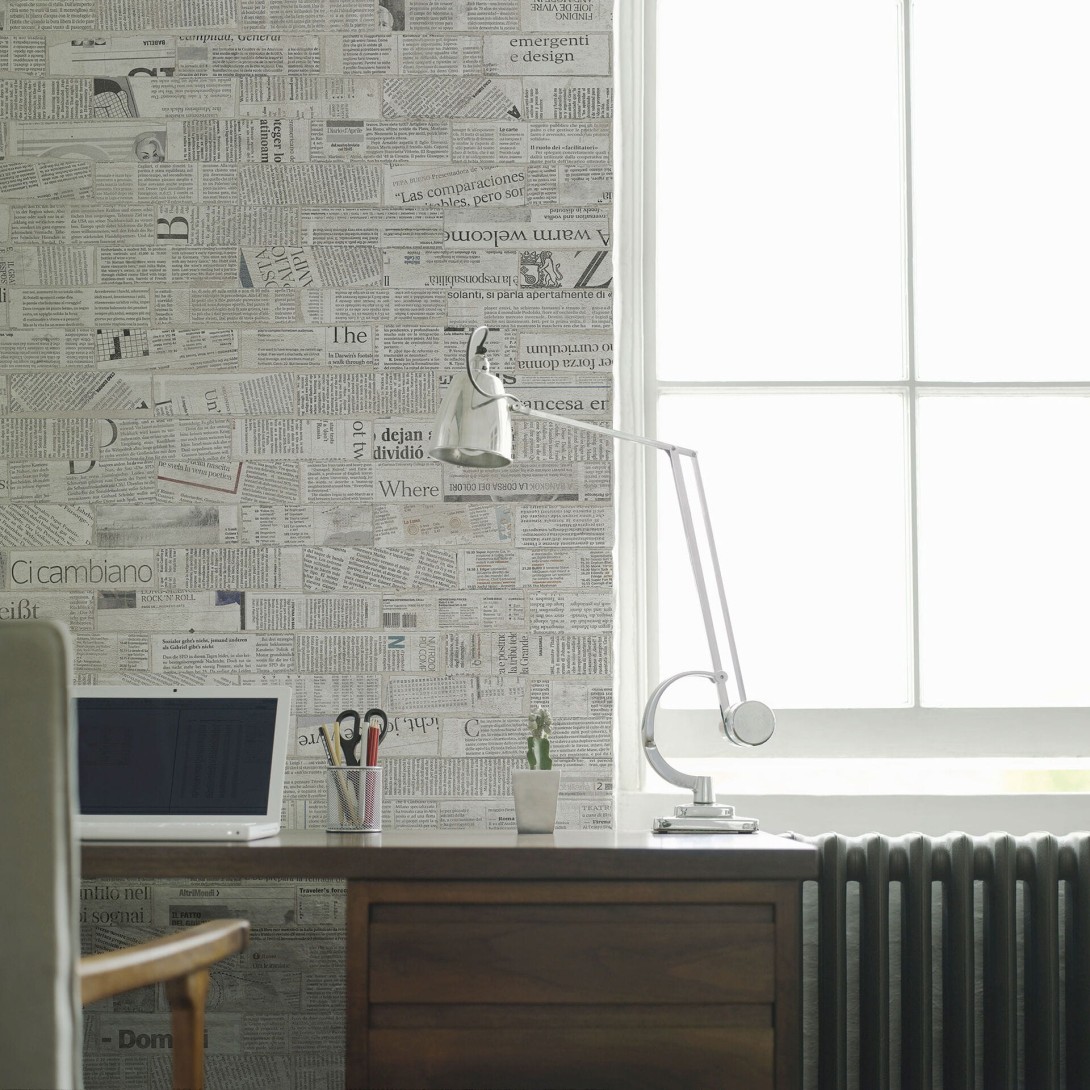 Mural Tecnografica Art Marco Fontana Newsbrick WHITE NEWS