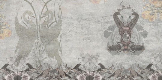 Mural Tecnografica Art The Sisters Gotika MIST GREY