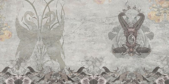 Mural Tecnografica Art The Sisters Gotika MIST GREY