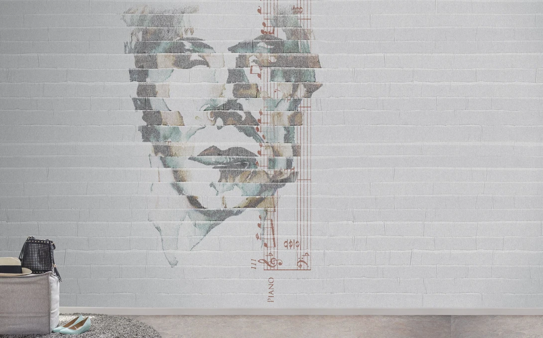 Mural Tecnografica Art Marco Fontana Crespo CRESPO BEIGE