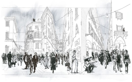 Mural Tecnografica Art Marco Fontana Graceland CROWDED