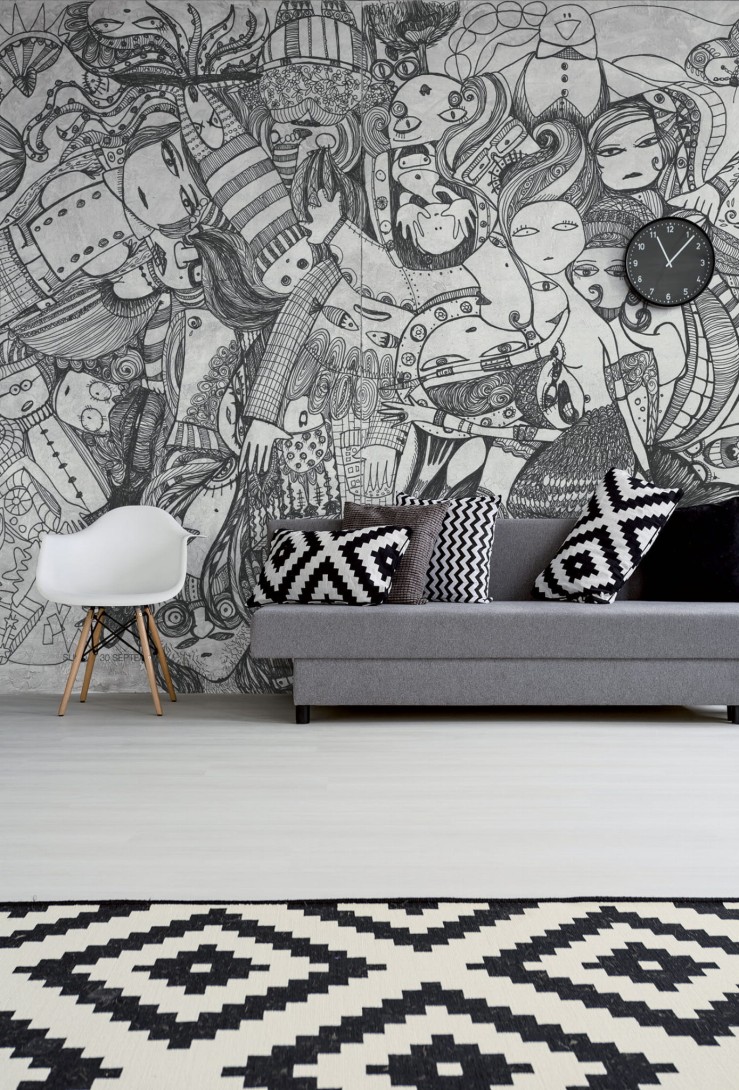 Mural Tecnografica Art Leo Bellei Doodle
