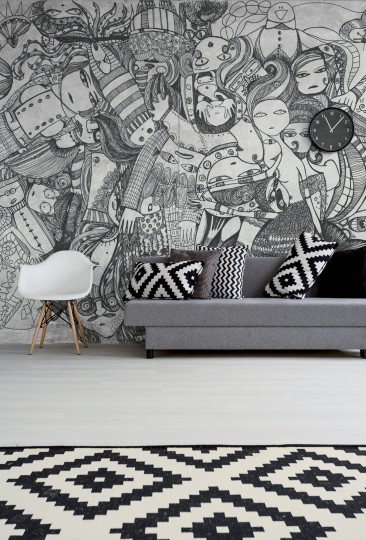 Mural Tecnografica Art Leo Bellei Doodle
