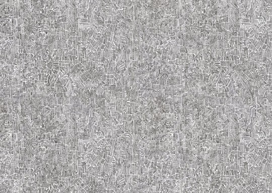 Mural Tecnografica Art The Sign Glifo BLACK AND WHITE