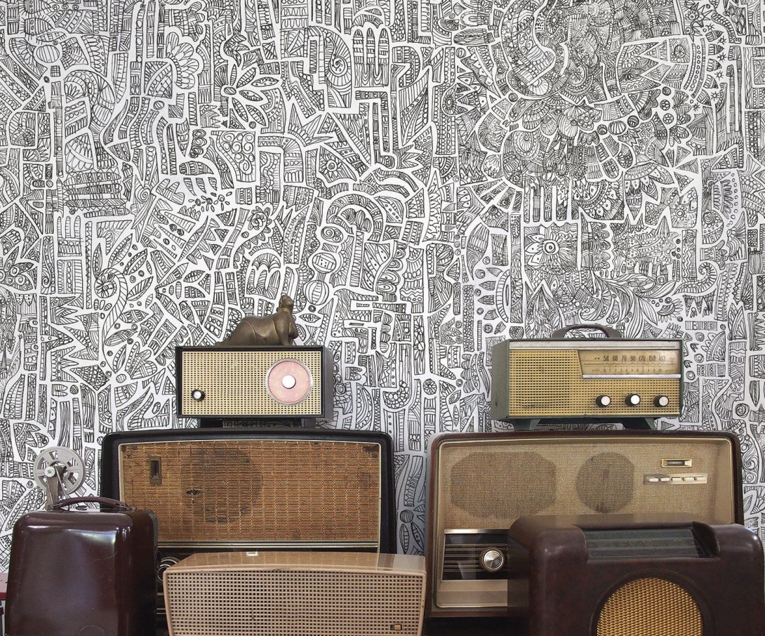 Mural Tecnografica Art The Sign Glifo BROWN