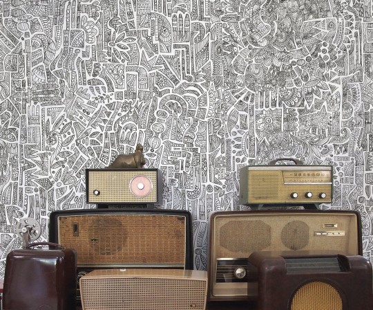 Mural Tecnografica Art The Sign Glifo BROWN