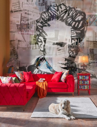 Mural Tecnografica Art Marco Fontana Superstar Graffiti MARILYN