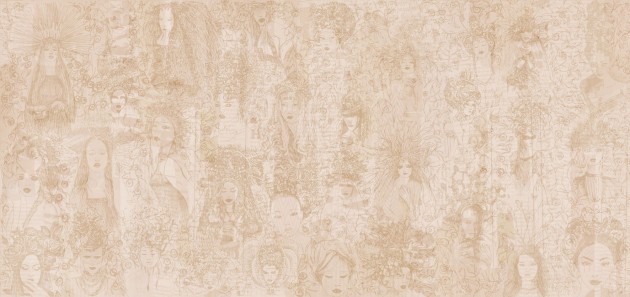 Mural Tecnografica Art LEO BELLEI WOMEN ANTIQUE