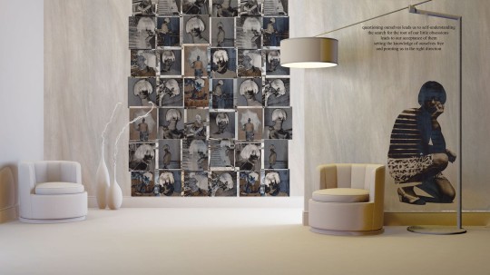 Mural Tecnografica Art Giorgia Beltrami Ritratti WOOD-B