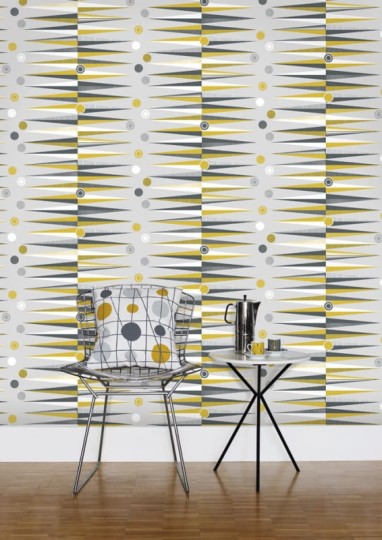 Tapeta Mini Moderns Backgammon AZDPT020MU Mustard