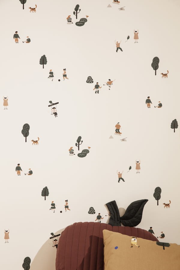 Ferm Living 1104263768 The Park - tapeta dziecięca z motywem parku