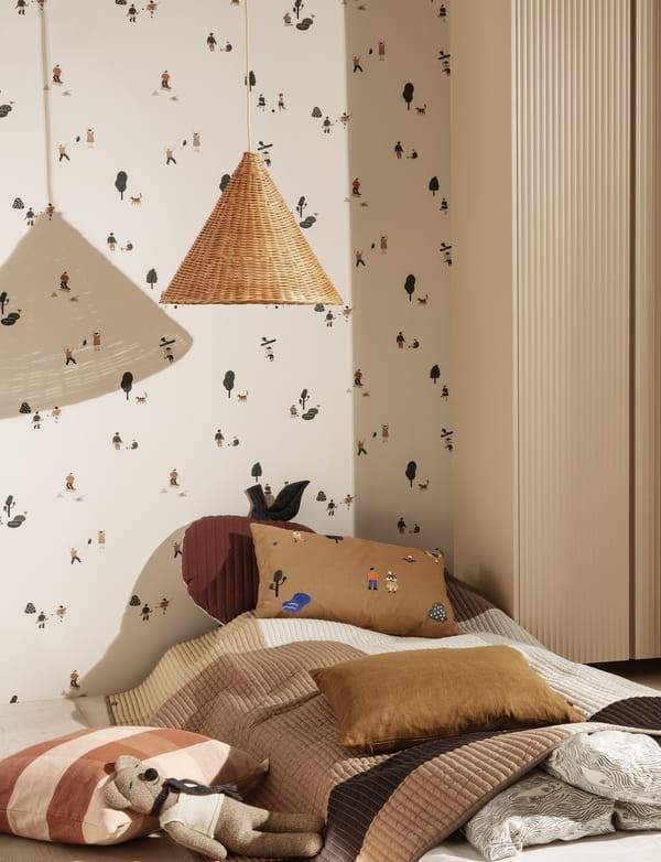 Ferm Living 1104263768 The Park - tapeta dziecięca z motywem parku