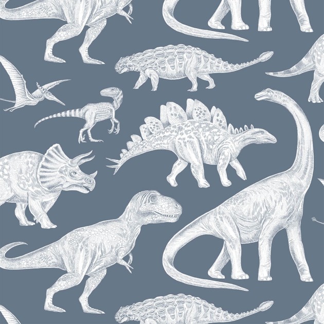 Tapeta Pastelowelove dino blue