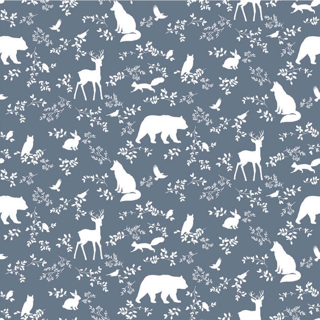 Tapeta Pastelowelove forest animals blue