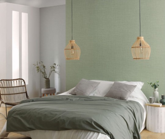 Casadeco 85471286 Tweed Cad Uni Parchemin - tapeta imitująca wełnę