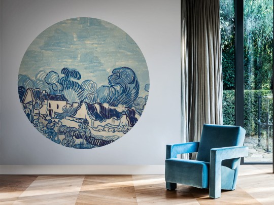 Tapeta BN Circles 300332 Landscape with Houses by Van Gogh