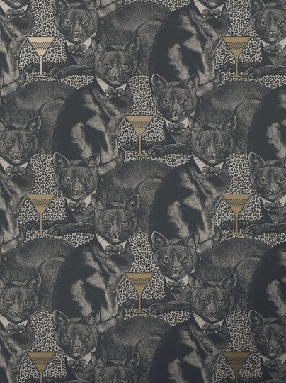 Divine Savages DVS075 Cat-titude  Divine Gold - tapeta w koty