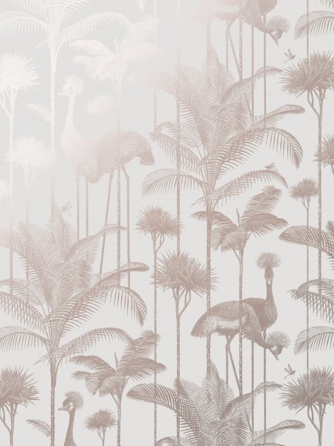 Divine Savages DVS064 Crane Fonda Soft Copper - tapeta w żurawie