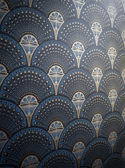 Divine Savages DVS063 Deco Martini Green Gold - tapeta wachlarze art-deco