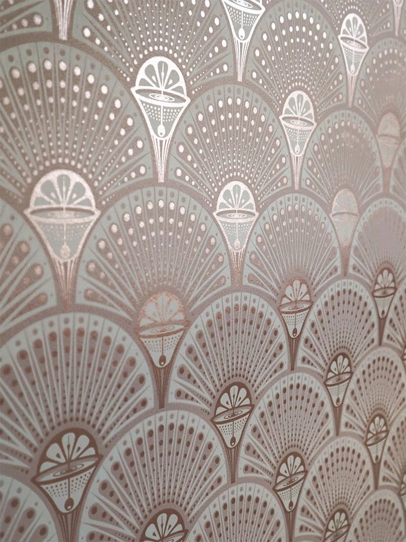 Divine Savages DVS065 Deco Martini Rose Gold - tapeta wachlarze art-deco