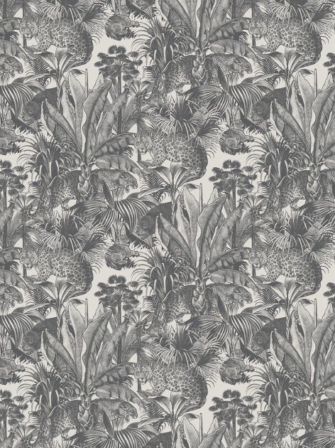 Divine Savages DVS105 Faunacation Monochrome - tapeta tropikalna