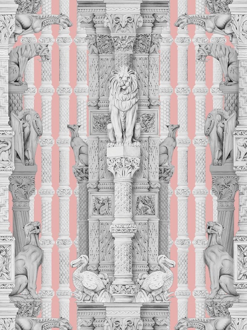 Divine Savages  DVS039 Hierarchy Blush - tapeta z motywem architektonicznym