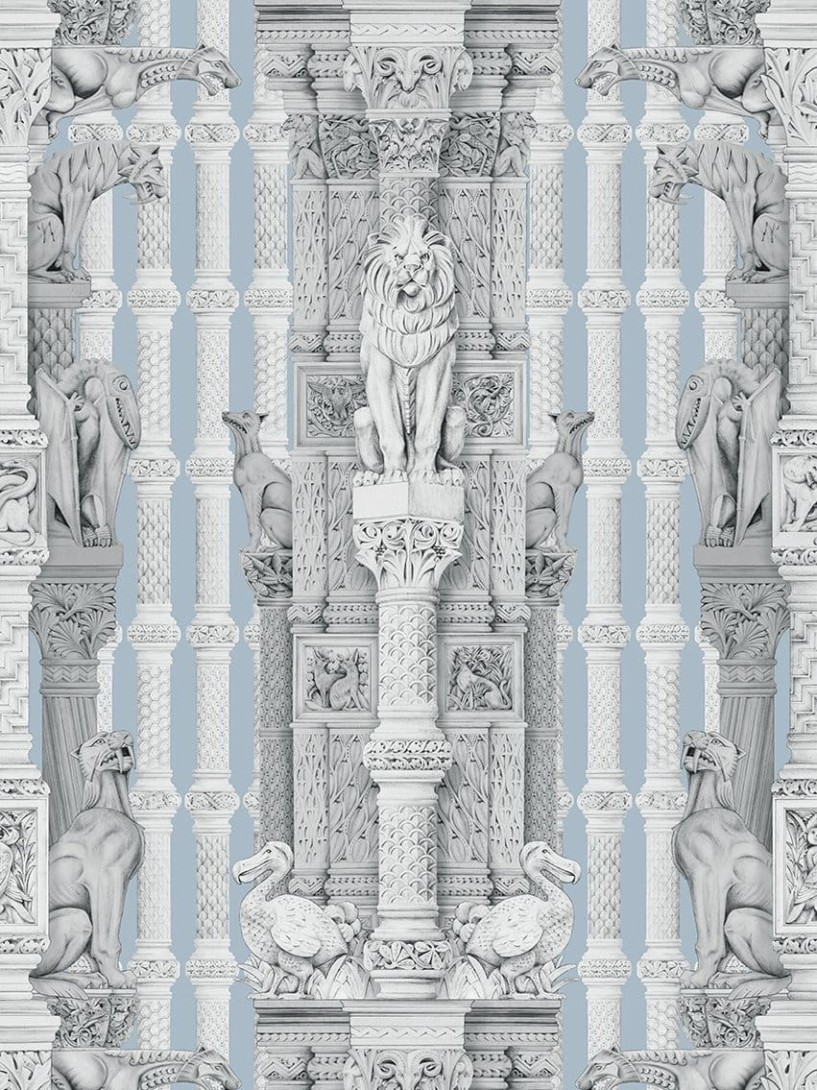 Divine Savages DVS040 Hierarchy  Blue - tapeta z motywem architektury 