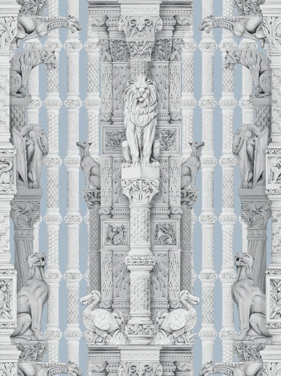 Divine Savages DVS040 Hierarchy  Blue - tapeta z motywem architektury 