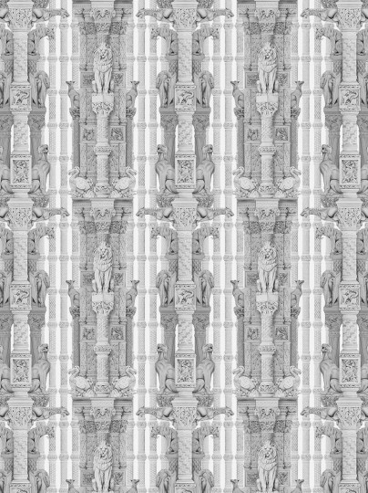 Divine Savages DVS041 Hierarchy Pencil Grey - tapeta z motywem architektury