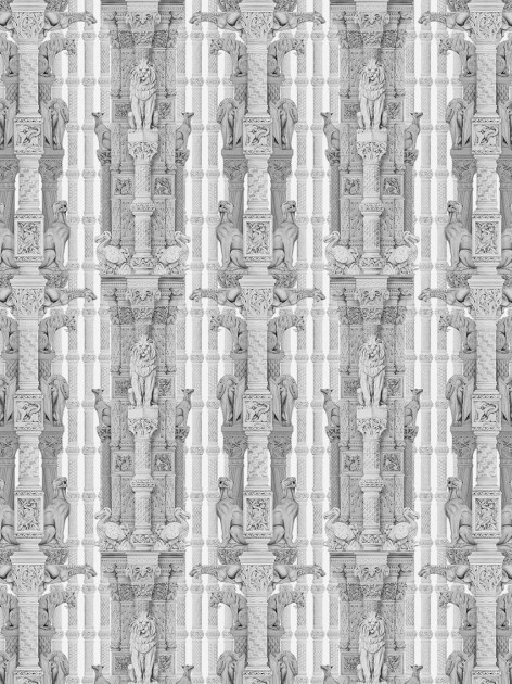 Divine Savages DVS041 Hierarchy Pencil Grey - tapeta z motywem architektury
