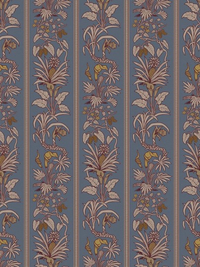 Divine Savages DVS046 Botanize Heritage Whale Blue - tapeta roślinna