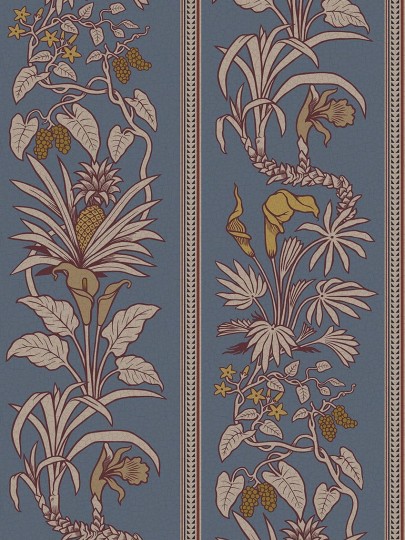 Divine Savages DVS046 Botanize Heritage Whale Blue - tapeta roślinna