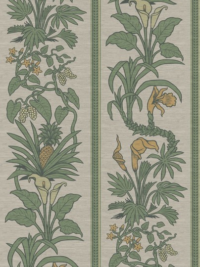 Divine Savages DVS055 Botanize Heritage Grasscloth - mural roślinny