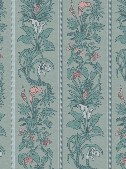 Divine Savages DVS057 Botanize Heritage Grasscloth - mural roślinny 